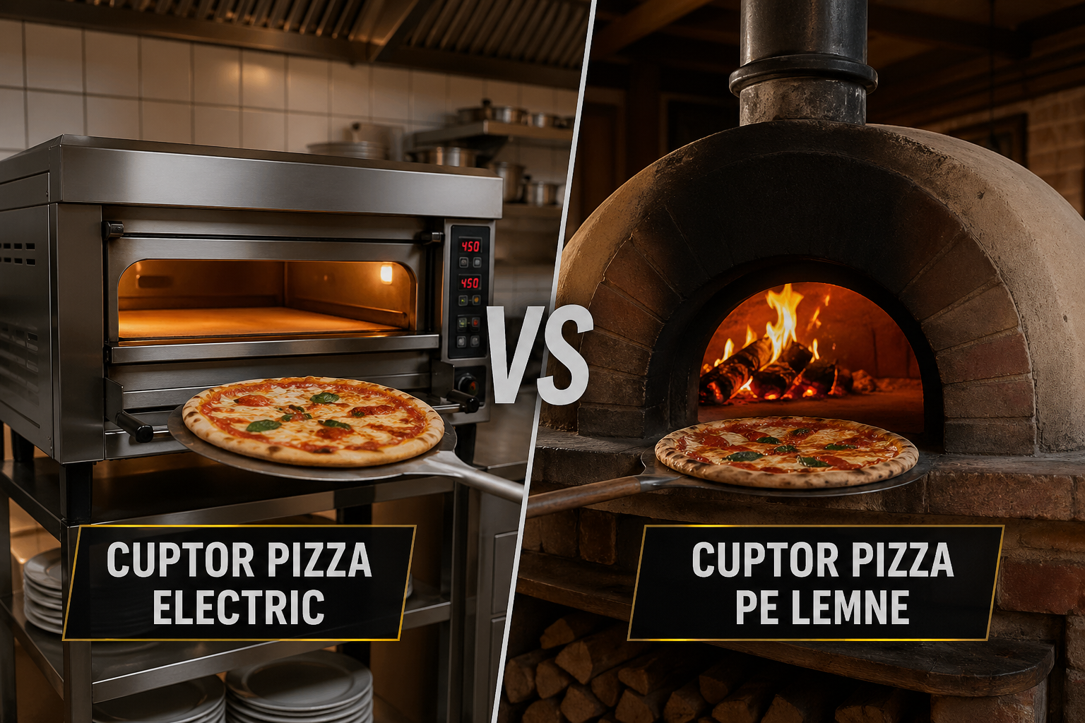 Cuptor pizza electric vs pe lemne – care este alegerea ideala pentru afacerea ta HoReCa?