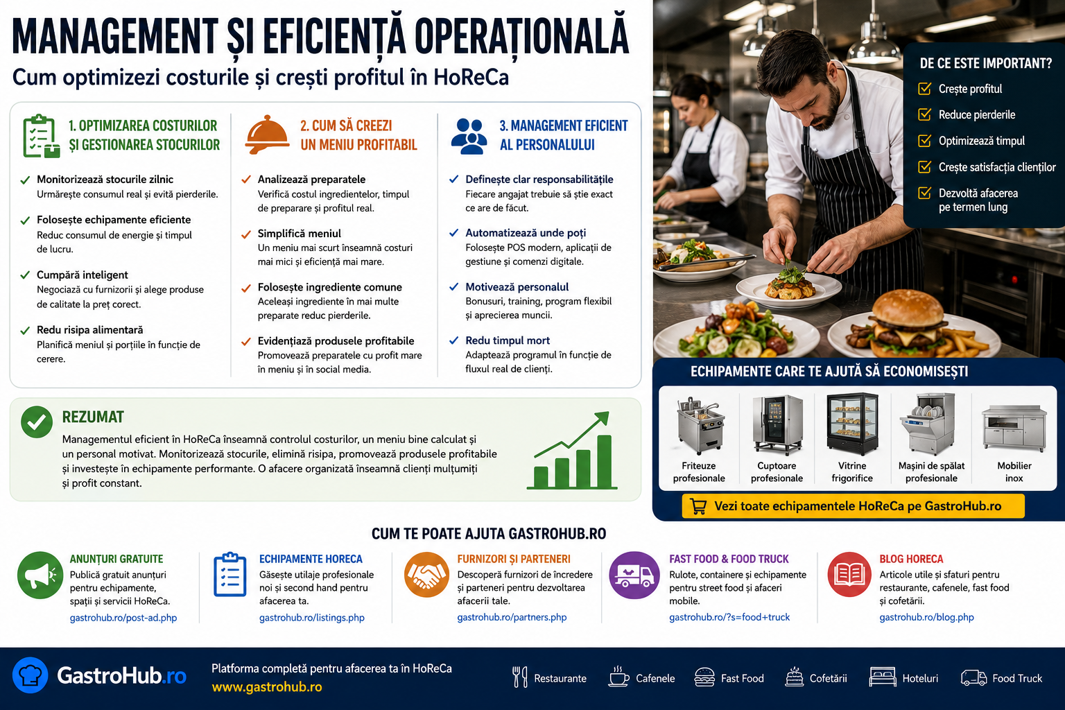 Management si eficienta operationala in HoReCa – Cum optimizezi costurile si cresti profitul