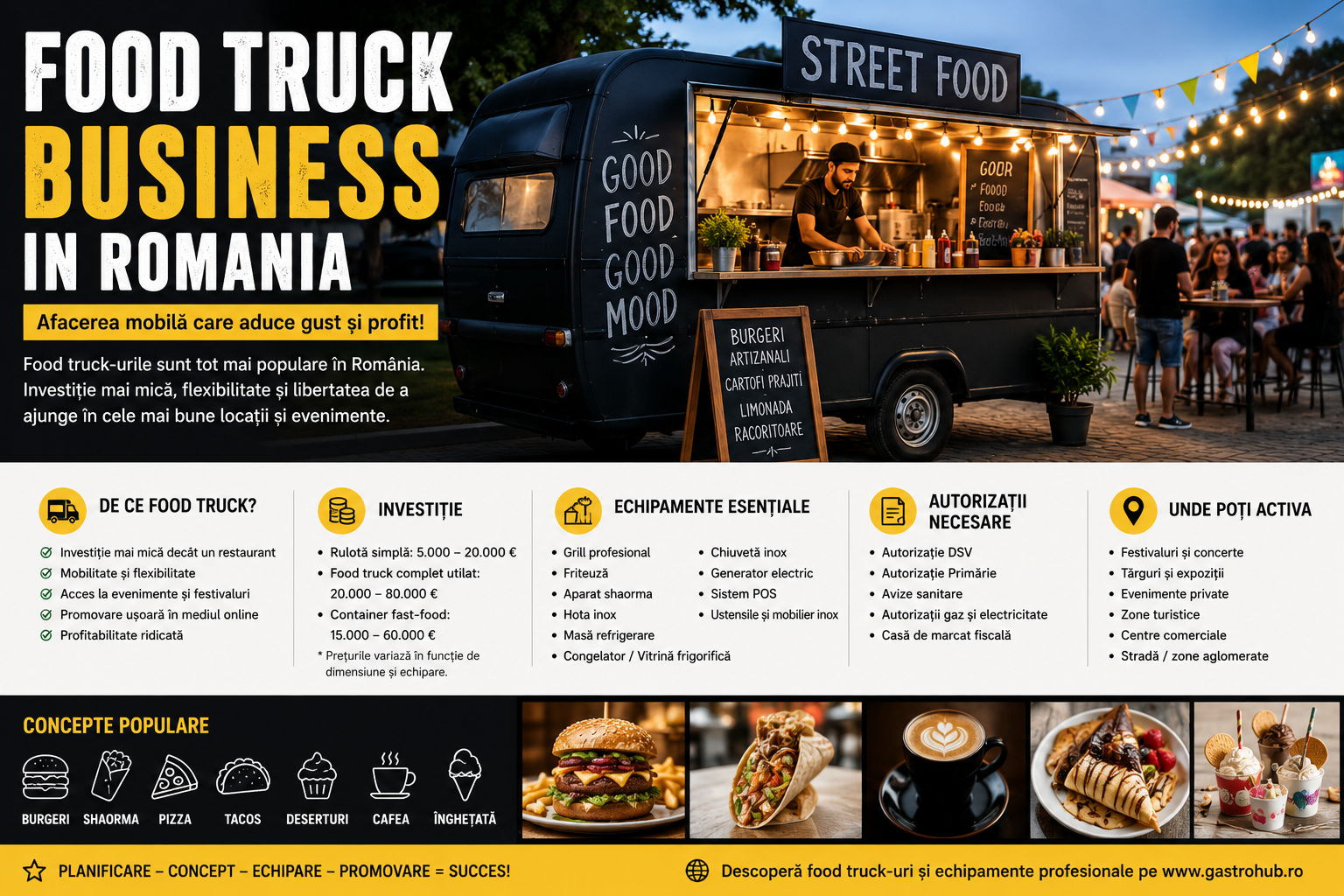 Food truck business in Romania – cum sa incepi o afacere profitabila in street food