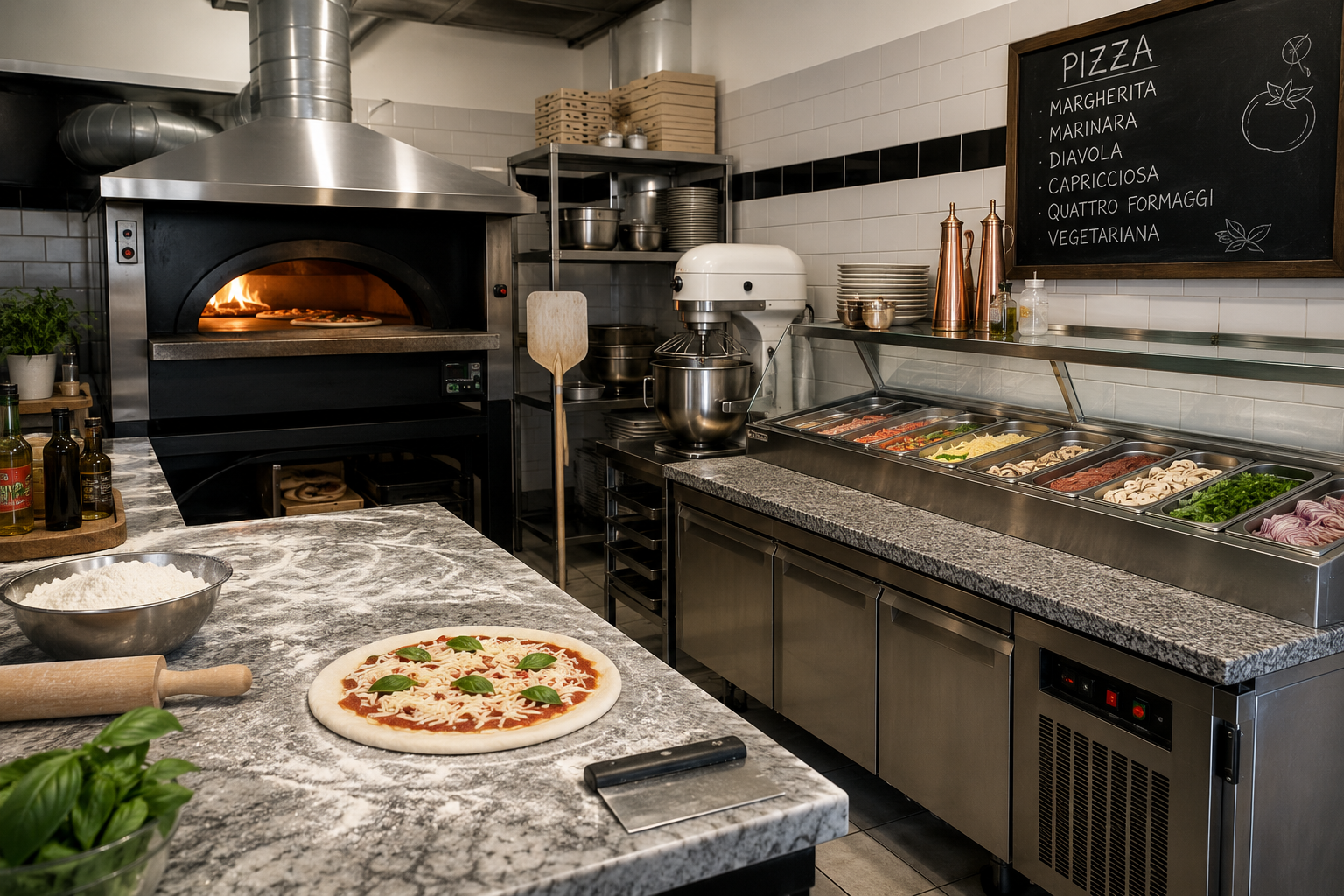 Lista completă de echipamente necesare pentru o pizzerie profesională