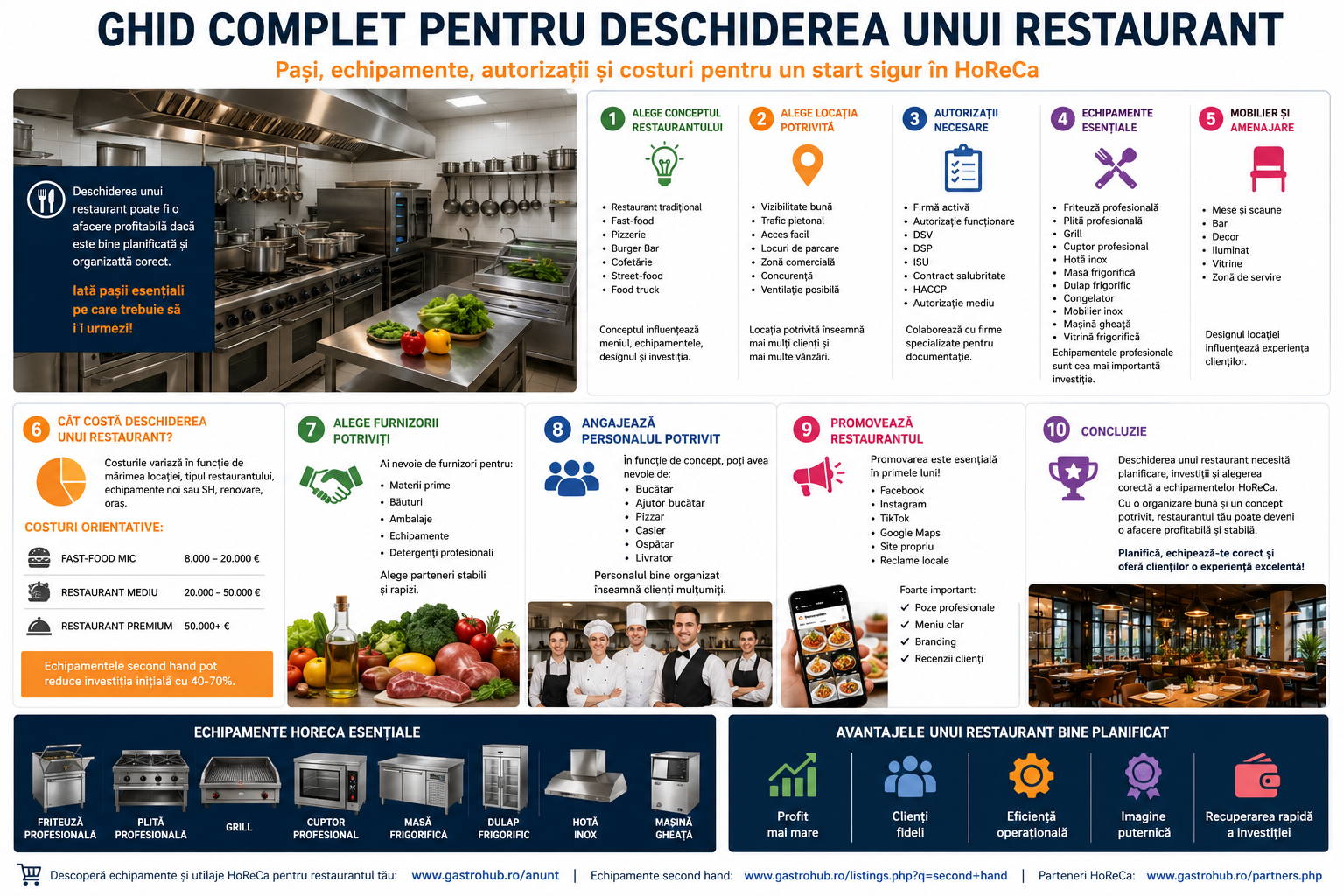 Ghid complet pentru deschiderea unui restaurant – pasi, echipamente si costuri