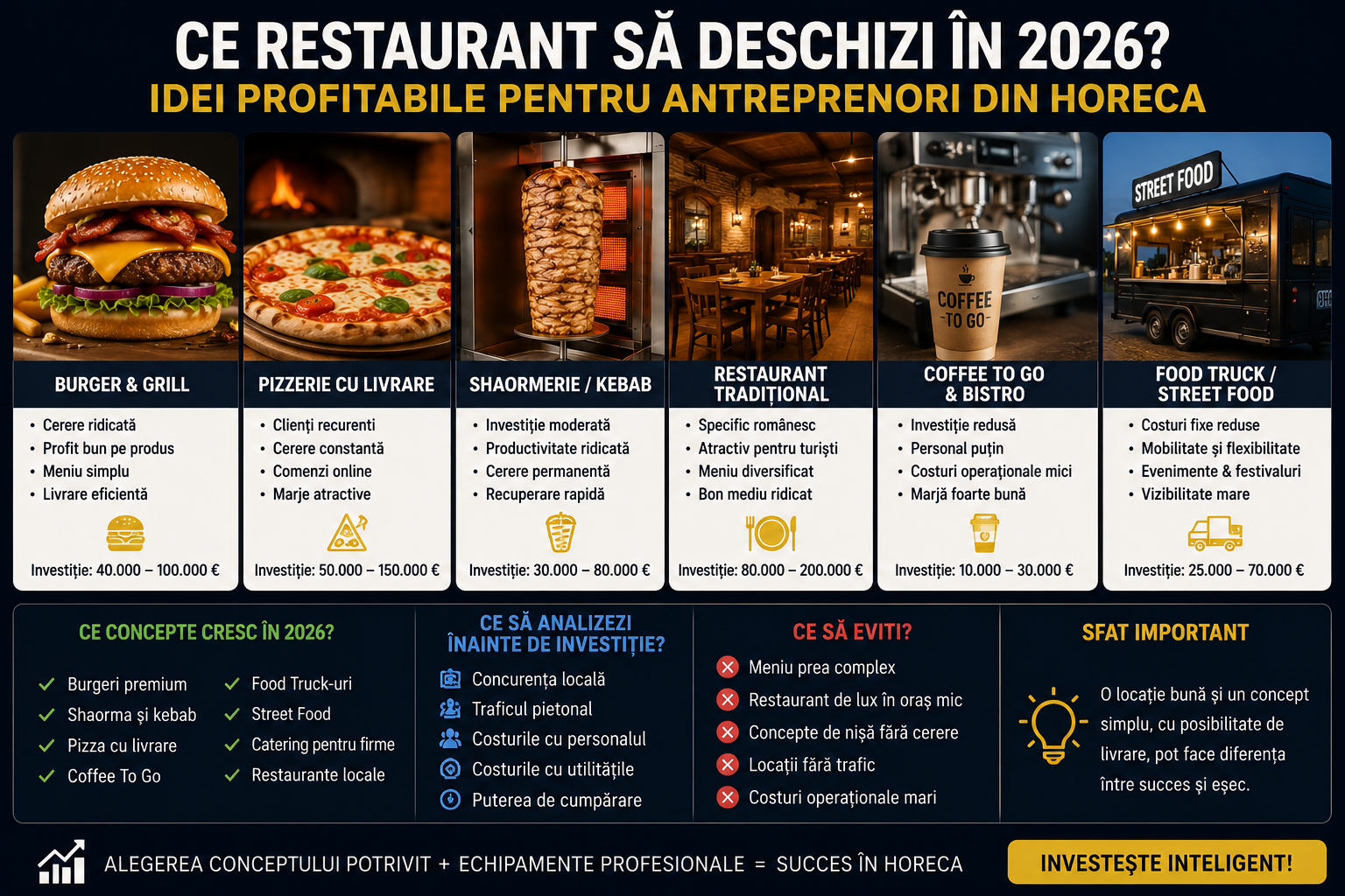 Ce Restaurant Sa Deschizi in 2026? Idei Profitabile pentru Antreprenorii din HoReCa