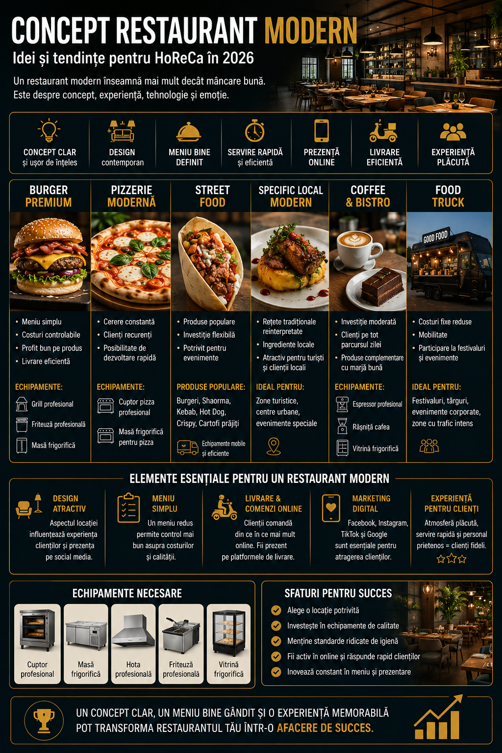 Concept Restaurant Modern. Cum Sa Creezi un Restaurant de Succes in 2026