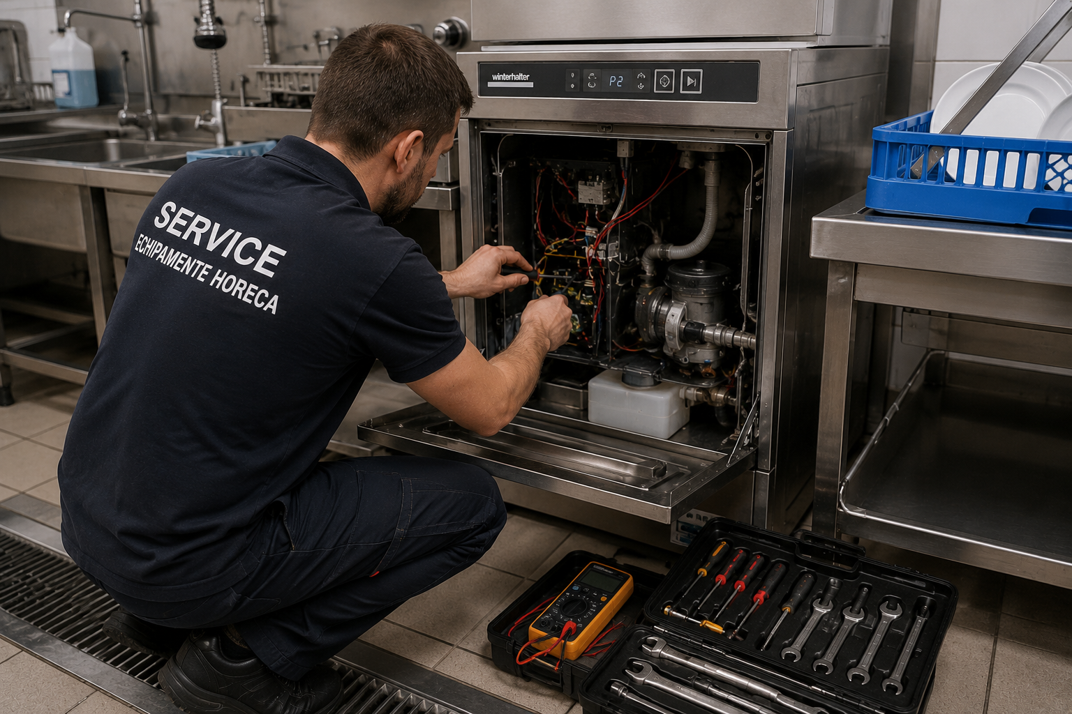 Reparatii Masini de Spalat Vase HoReCa – Service Profesional pentru Restaurante si Hoteluri