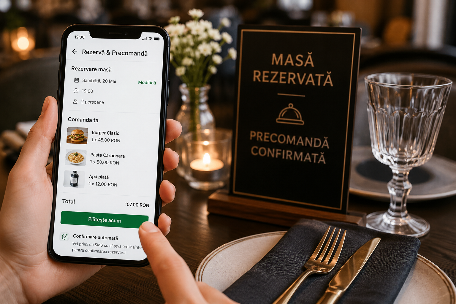 Rezervare Masa cu Precomanda si Plata Online. Ar Putea Acesta Fiitorul Restaurantelor?