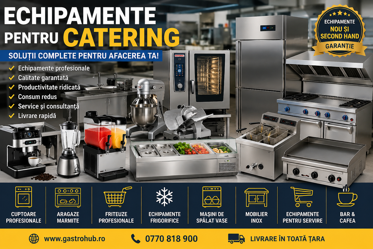 Echipamente pentru Catering Profesional - Ghid Complet pentru Dotarea unei Afaceri de Succes