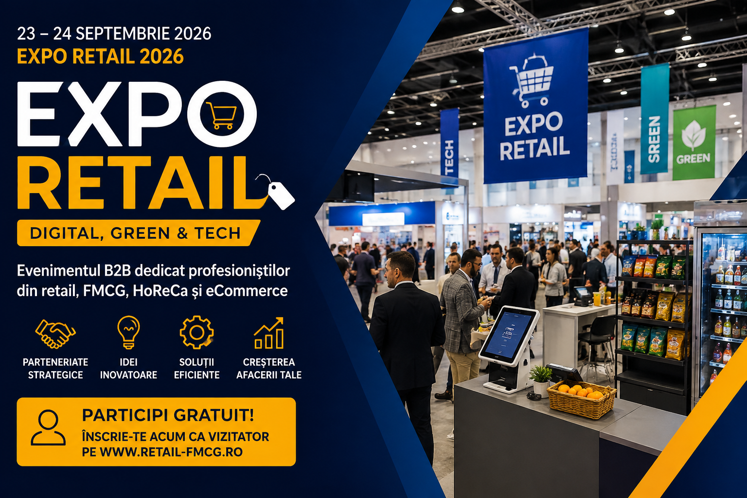 EXPO RETAIL 2026 – Evenimentul unde retailul, HoReCa și eCommerce-ul se întâlnesc pentru viitorul comerțului
