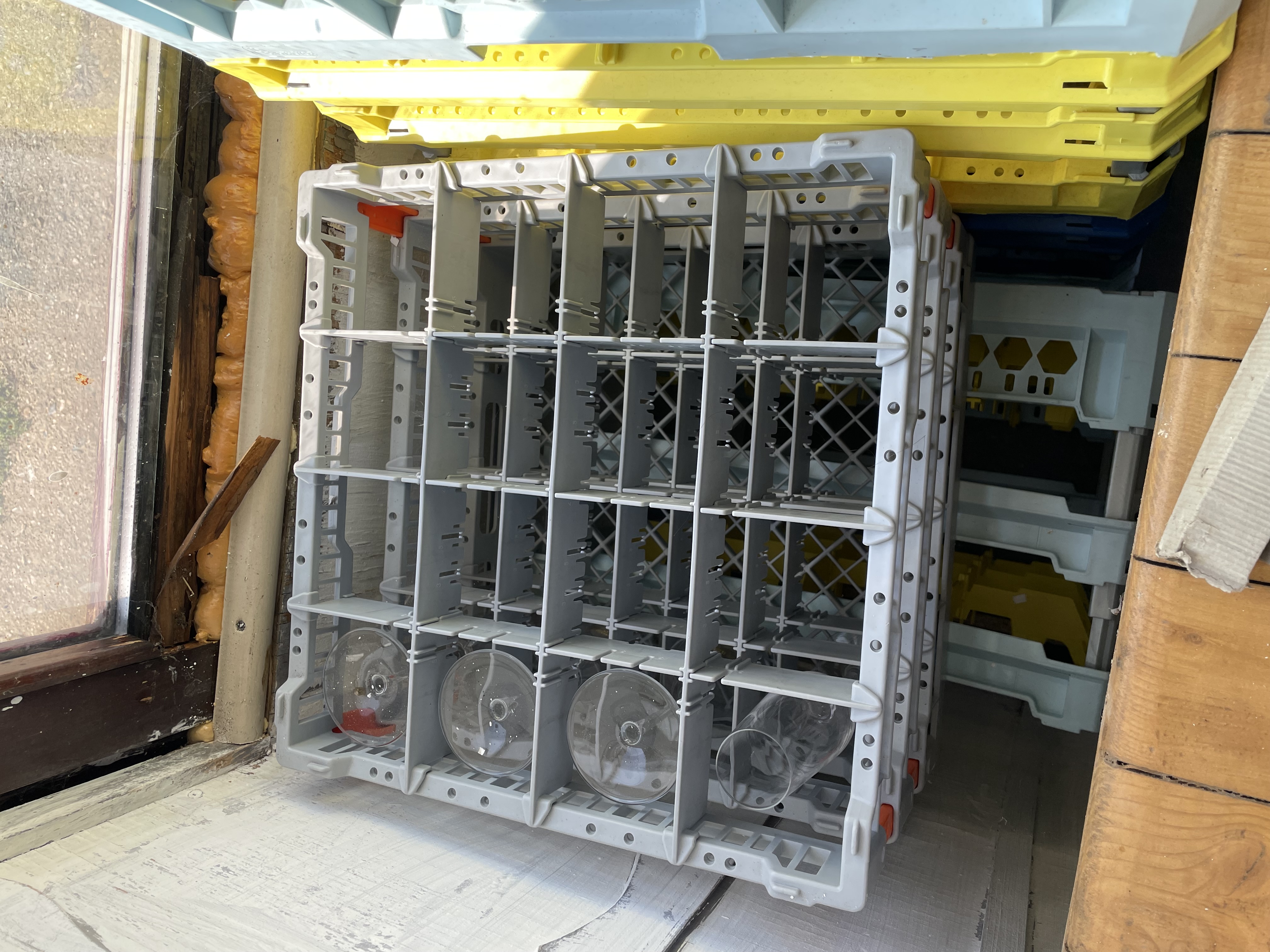 Pahare vin coș spălare  - Imagine 2