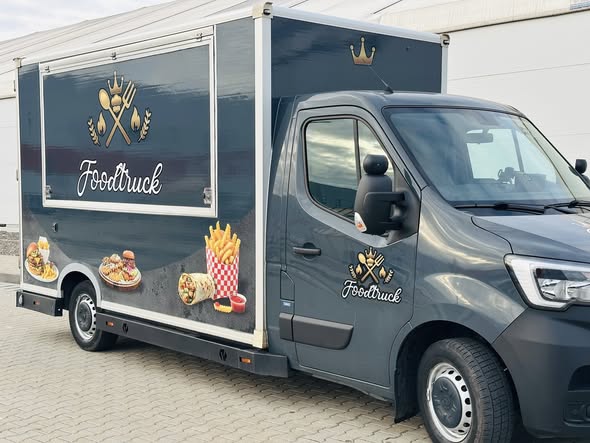 Food Truck Renault Master – Bucătărie mobilă complet echipată pizza burgeri
