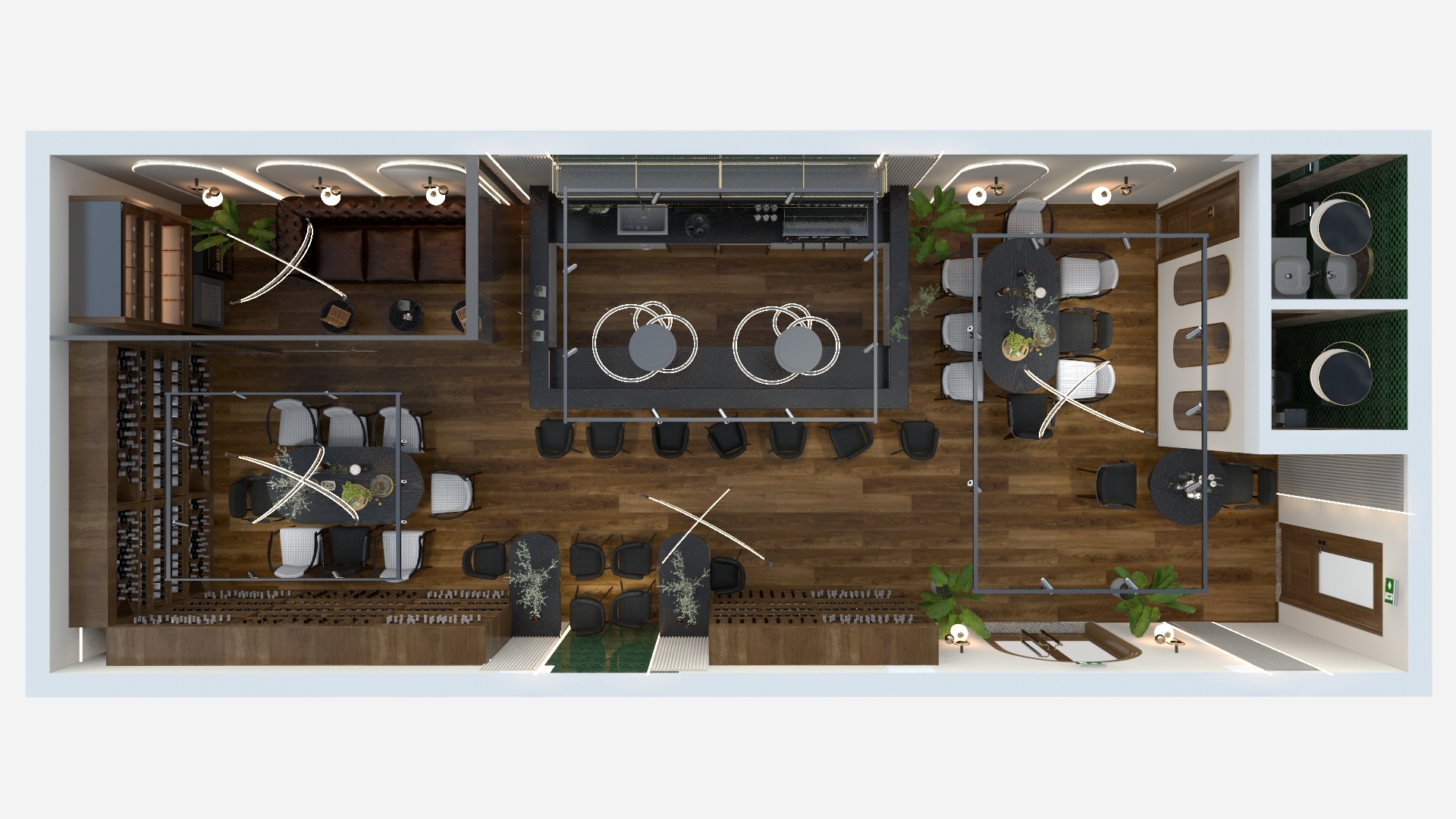 Design interior specializat Horecade la fluxuri la mobilier - Imagine 8