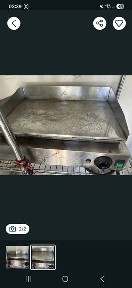 Grătar electric Hendi suprafață netedă, utilizat, în stare bună de funcționare.