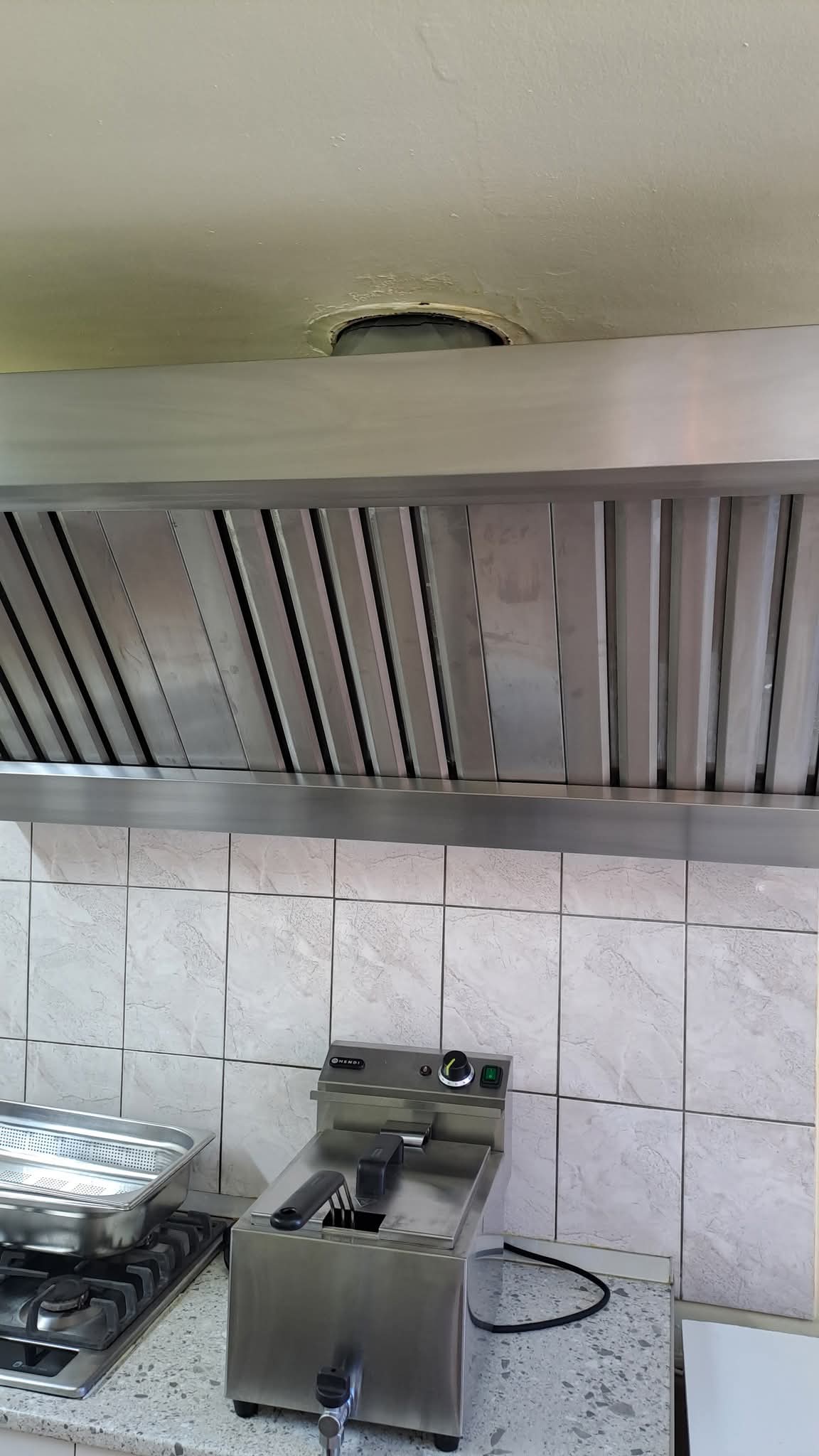 Hota profesionala inox HoReCa 1.60 m cu motor si regulator viteza – aproape noua - Imagine 4