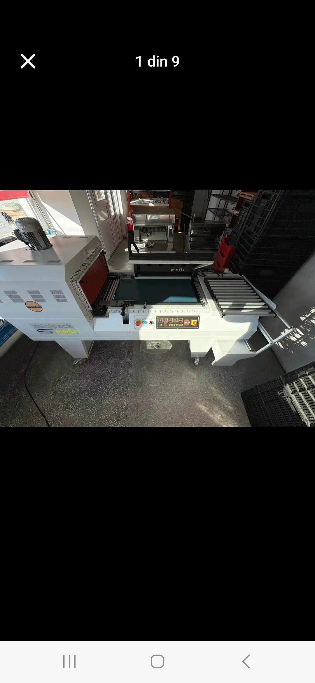 Masina profesionala de ambalat folie termocontractabila Minipack Media – stare buna - Imagine 4