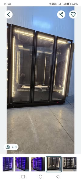 Vitrina frigorifica verticala cu LED mov – design premium HoReCa | Galati - Imagine 2