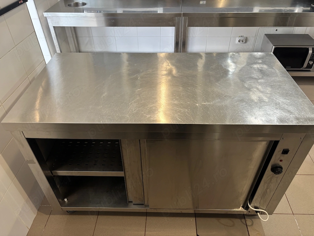 Masa calda profesionala 2 usi inox HoReCa