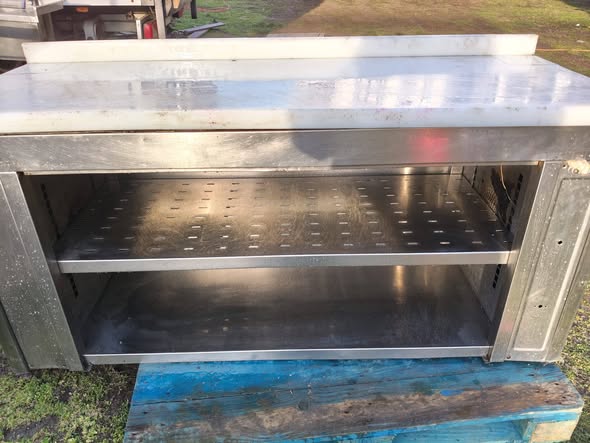 Masa inox profesionala 160x60 cm HoReCa – masa de lucru / transare bucatarie