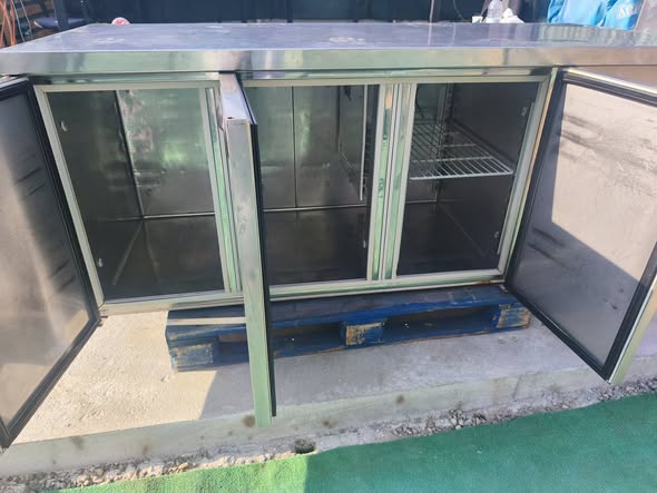 Masa rece INOMAK 180x70 cm – masa frigorifica profesionala HoReCa inox Bucuresti - Imagine 2