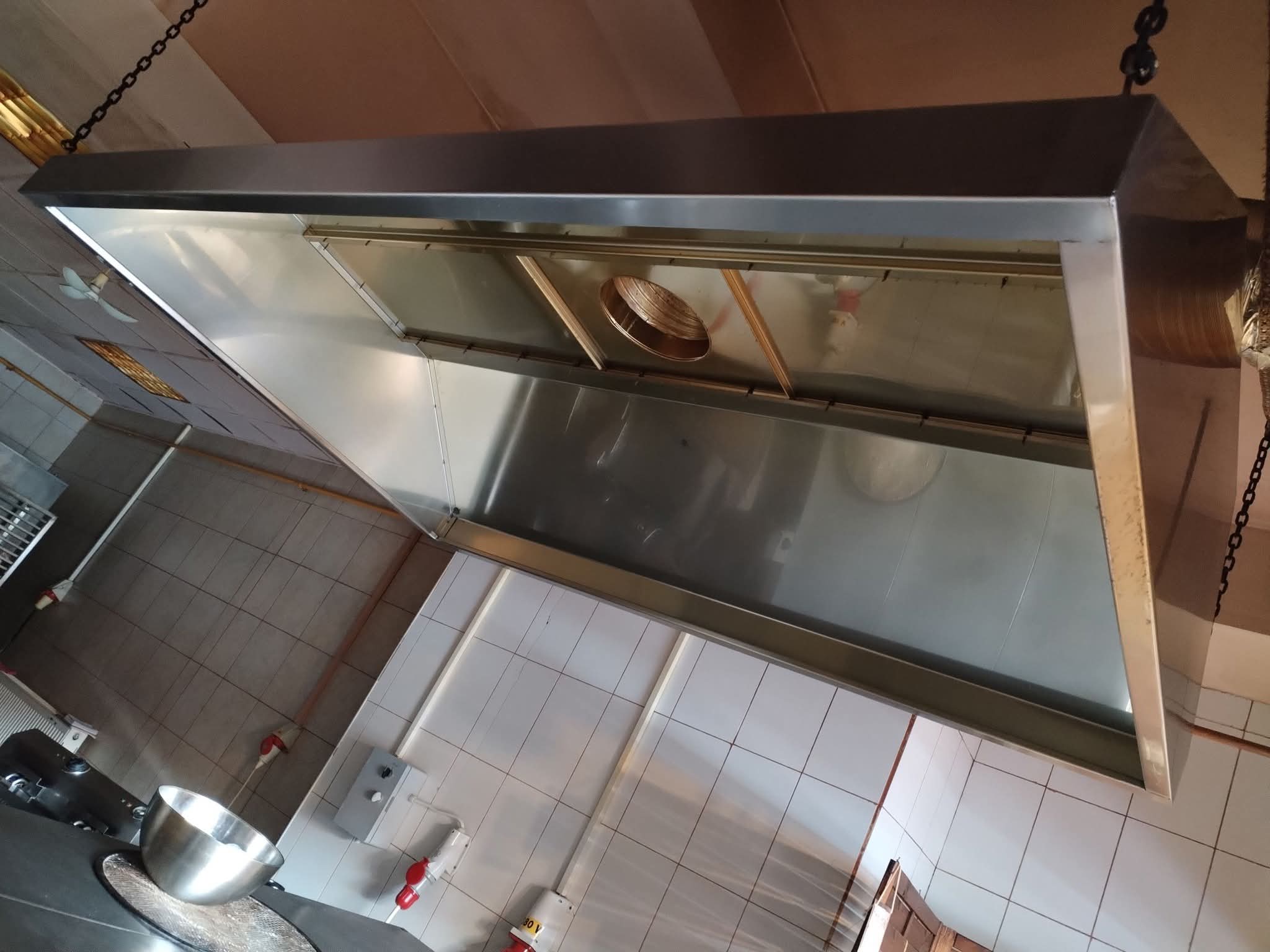 Hota profesionala inox 3x2 m pentru restaurant, fast-food sau panificatie
