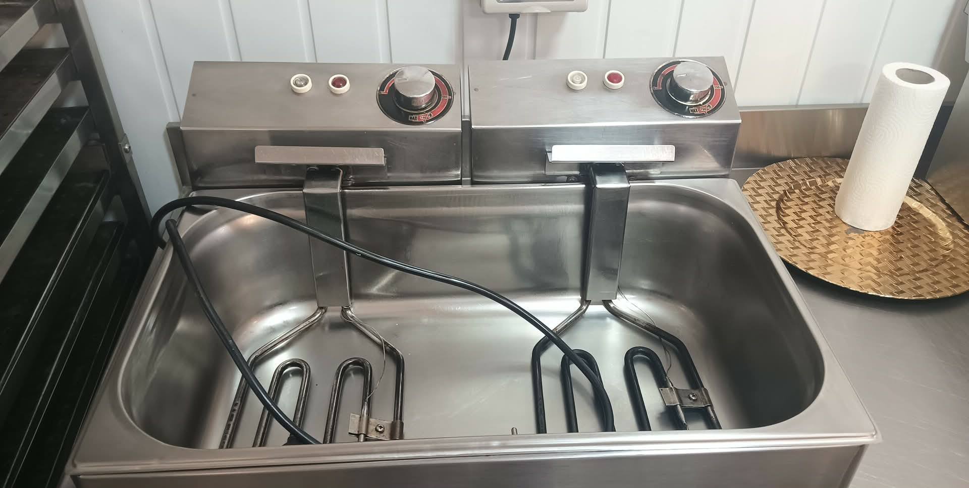 Friteuză electrică profesională dublă – HoReCa | 800 lei - Imagine 2