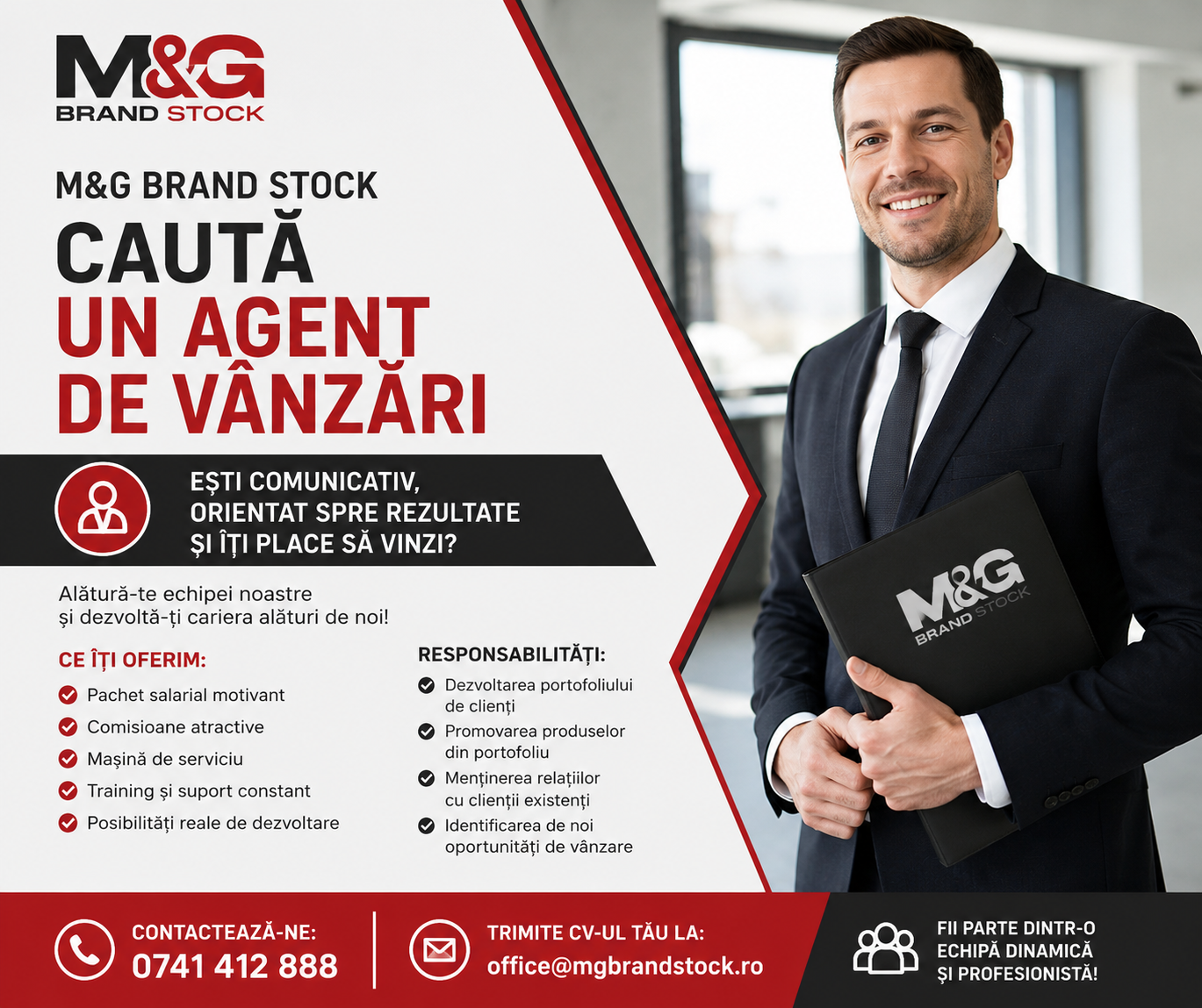 M&G Brand Stock caută un agent de vânzări - Imagine 2