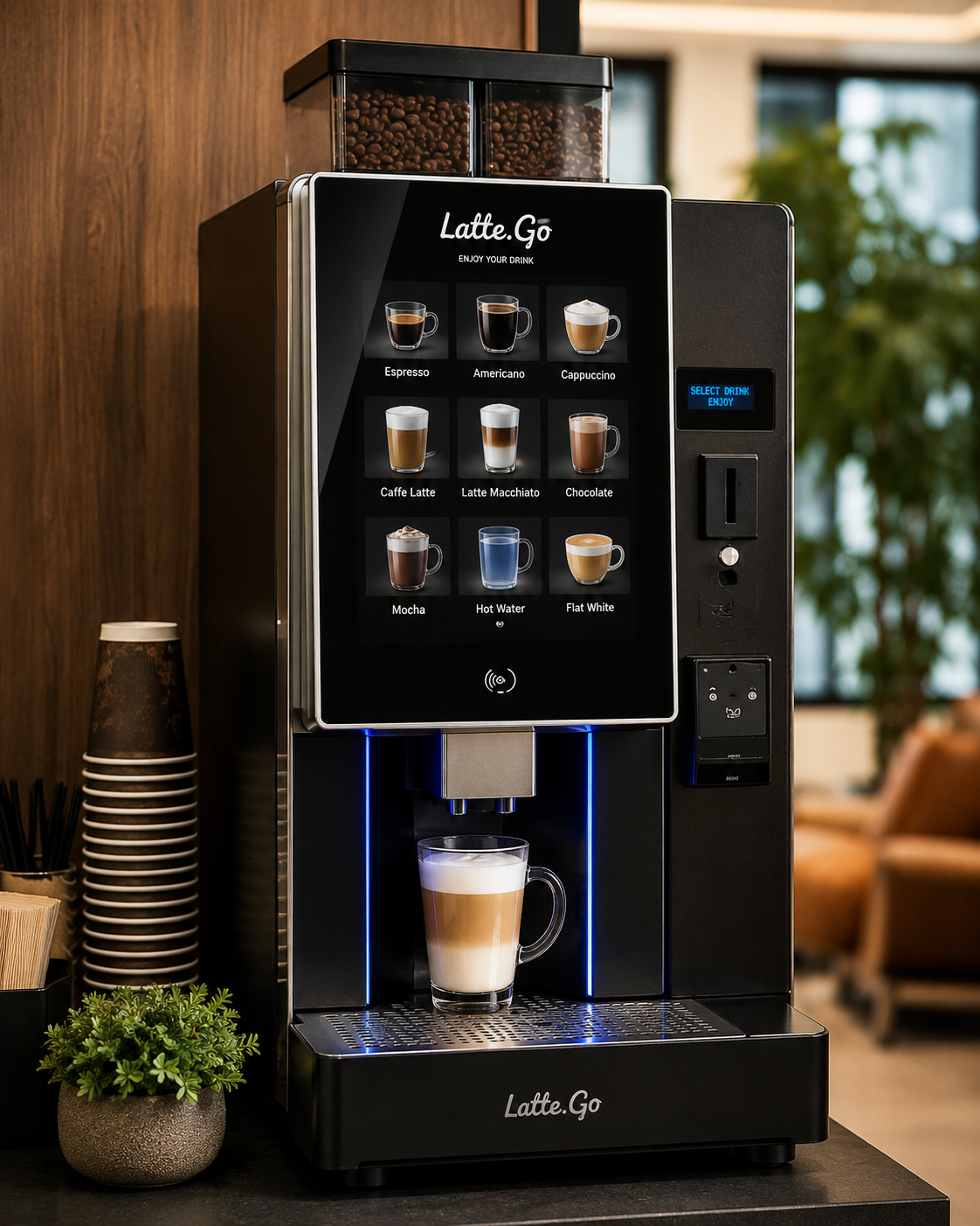 Aparat de vending cafea latte.go