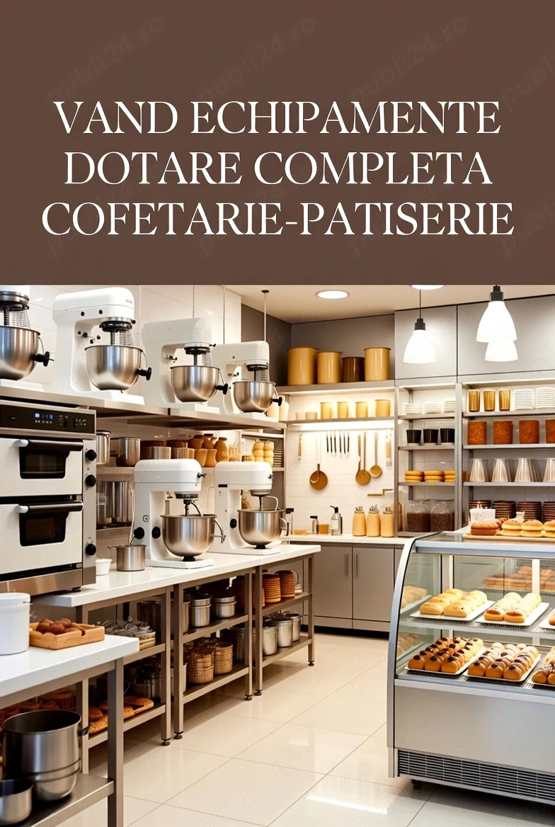Laborator complet cofetarie-patiserie HoReCa de vanzare – echipamente profesionale italiene + mobilier inclus