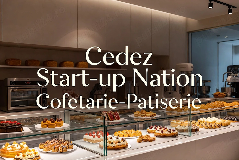 Cedez afacere cofetarie-patiserie prin Start-Up Nation – business HoReCa functional Timisoara