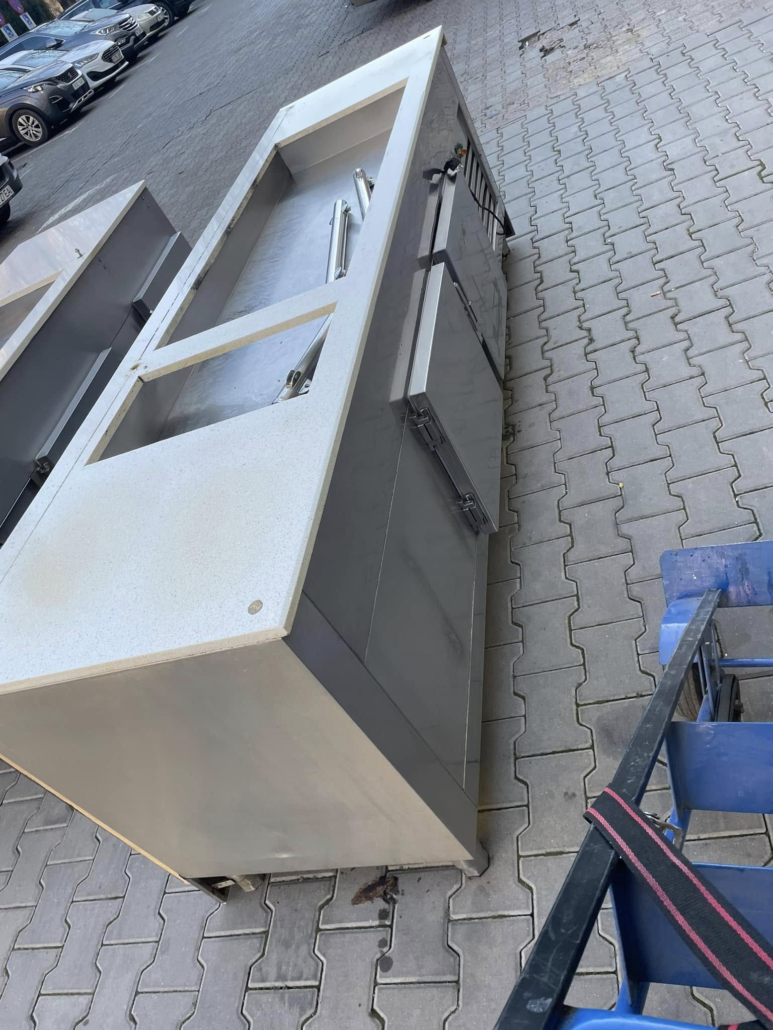Masa rece profesionala cu blat marmura | Masa frigorifica HoReCa
