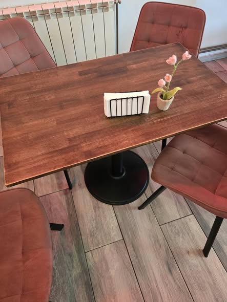 Vand set mese / masa  horeca din fag cu picioare metalice – ideale pentru restaurant, cafenea sau terasa - Imagine 3