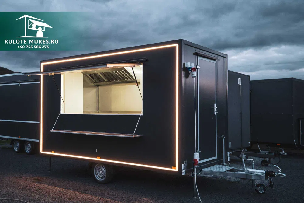 Rulota FAST FOOD premium la cheie – design modern, inox profesional si personalizare completa