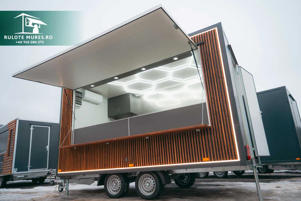 Rulota FAST FOOD premium la cheie – design modern, inox profesional si personalizare completa - Imagine 3