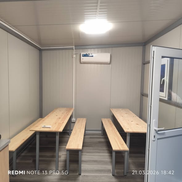 Container modular profesional 6000x3000 – ideal pentru horeca, fast food, saormerie sau spatiu streetfood