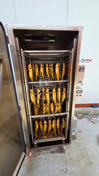 Camera profesionala de afumare si gatire Drevos – afumatoare inox pentru carne, peste si branzeturi - Imagine 2