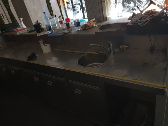 Bar frigorific inox profesional cu chiuveta si 5 usi – Gasparini Italia – horeca premium