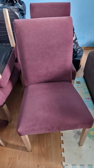 Set mobilier horeca din lemn masiv – scaune, canapele si masa mare pentru restaurant / cafenea - Imagine 2
