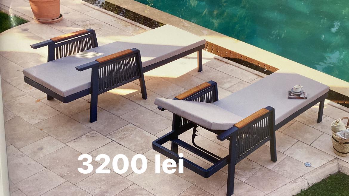 Sezlonguri premium horeca pentru piscina, terasa si hotel – mobilier exterior modern
