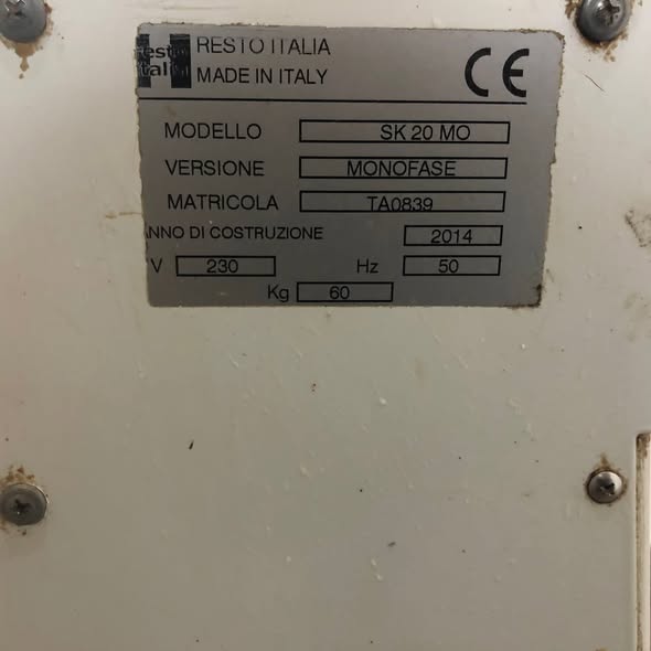 Malaxor profesional spirala Resto Italia 17 KG – Made in Italy 🇮🇹 - Imagine 3