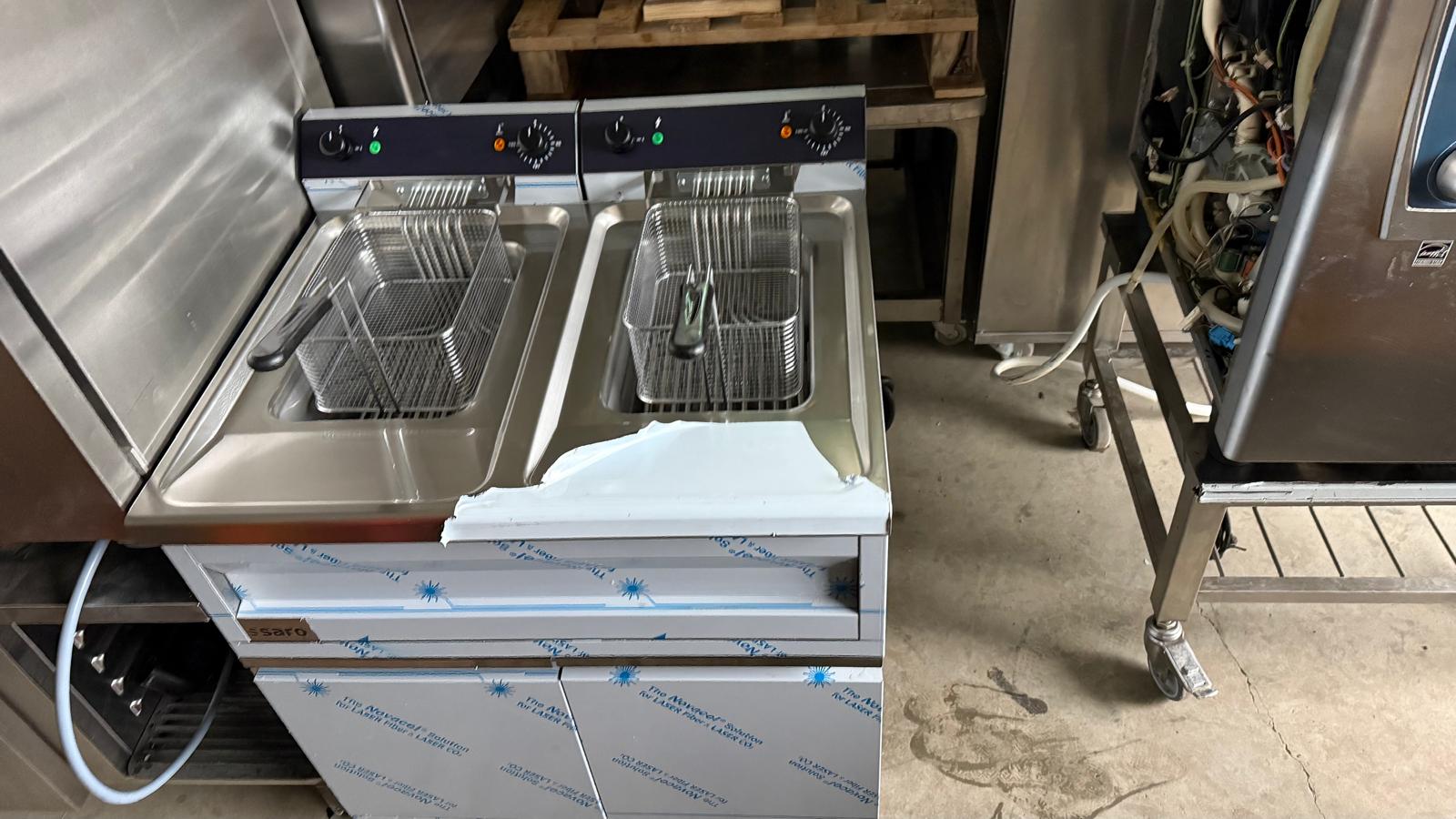 Friteuză profesională electrică dublă Saro 2x9 kW – 400V - Imagine 4