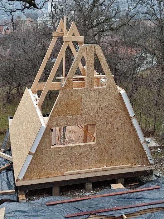 Cabana A-Frame din panouri SIP pentru glamping, resort si investitii HoReCa