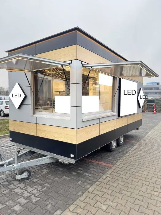 Rulota SHAORMA / KEBAB Food Truck profesionala 5.1 m – complet utilata sau fara echipamente