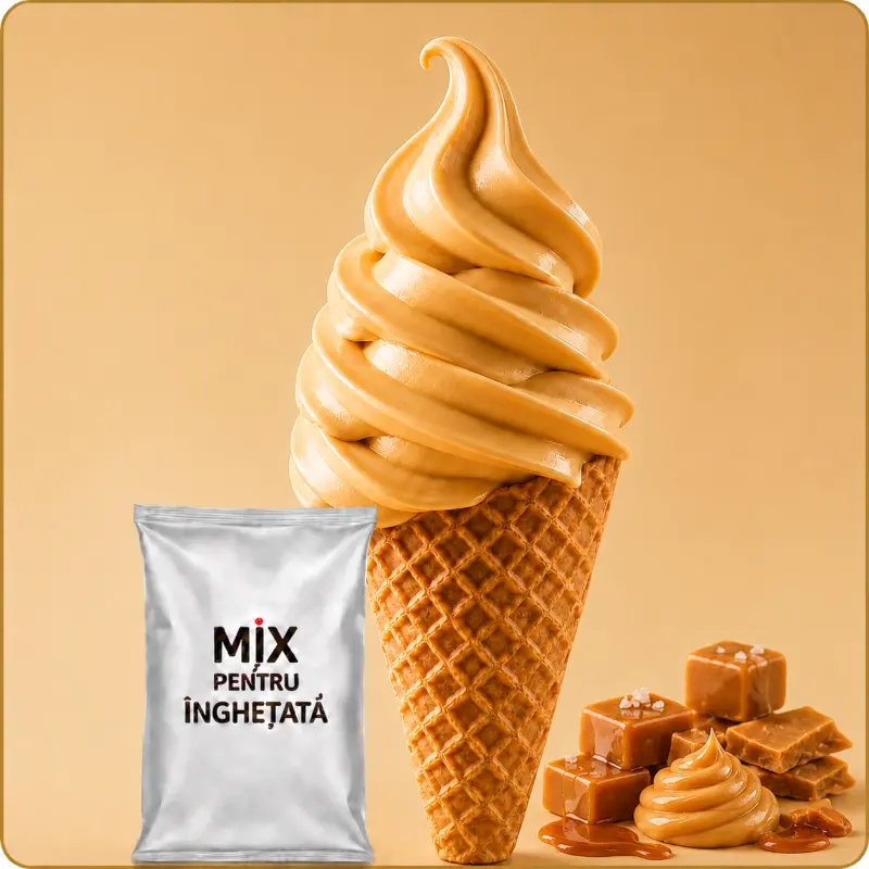Masa pentru inghetata soft cu aroma de Caramele / Toffee – 10 KG | Mix profesional pentru gelaterii si HoReCa