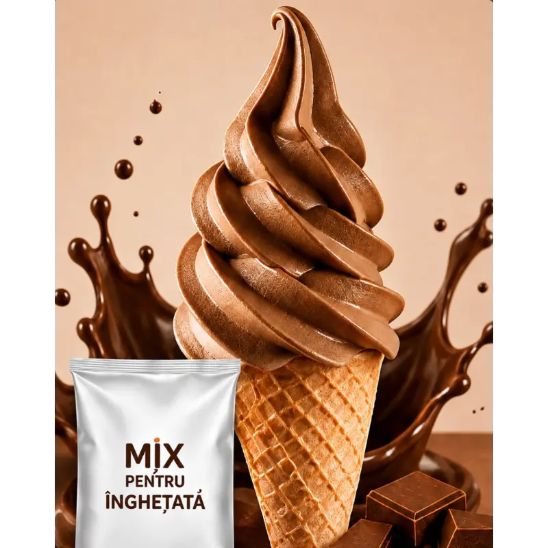 Masa pentru inghetata soft cu aroma de Ciocolata – 10 KG | Mix profesional pentru gelaterii si HoReCa