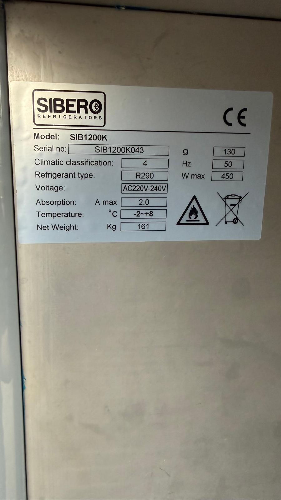 Dulap frigorific congelare/refrigerare dublu inox SIBERO nou - Imagine 3