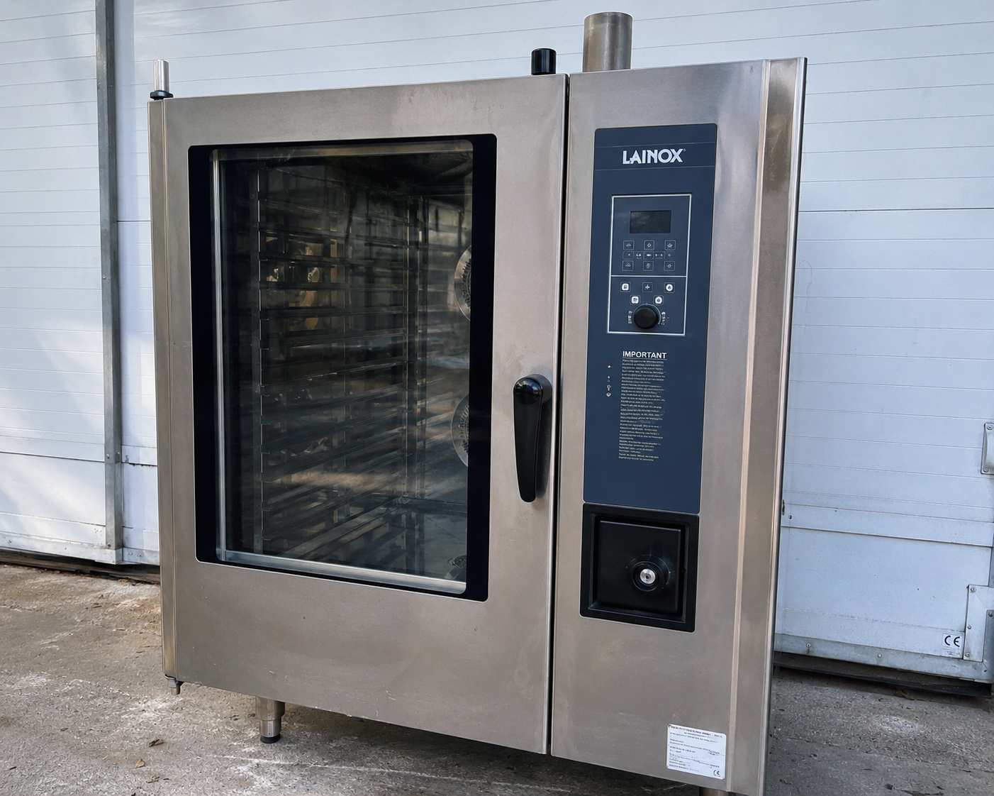 Cuptor profesional LAINOX combi pe gaz 20 GN 1/1 – convectie + abur pentru restaurante, catering si productie HoReCa
