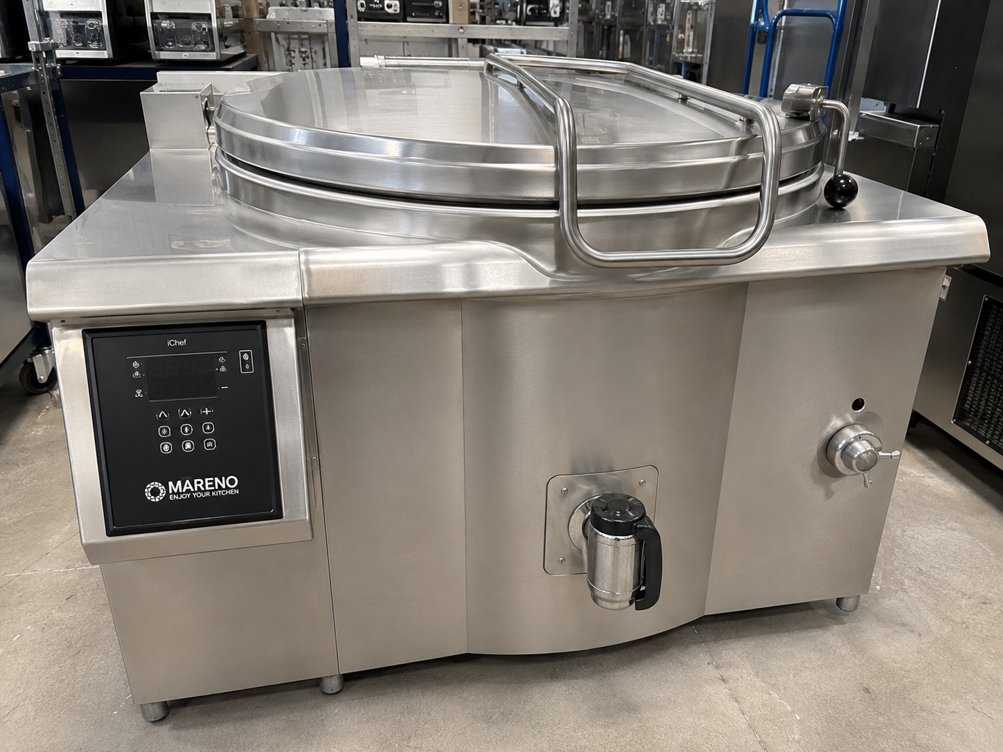 Marmita electrica profesionala Mareno iChef 150L – echipament premium HoReCa pentru catering, cantine si productie alimentara