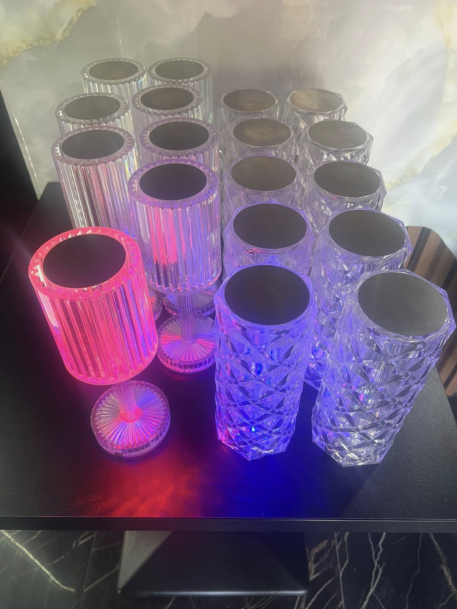 Set lampi LED ambientale pentru restaurant, bar, lounge sau terasa HoReCa