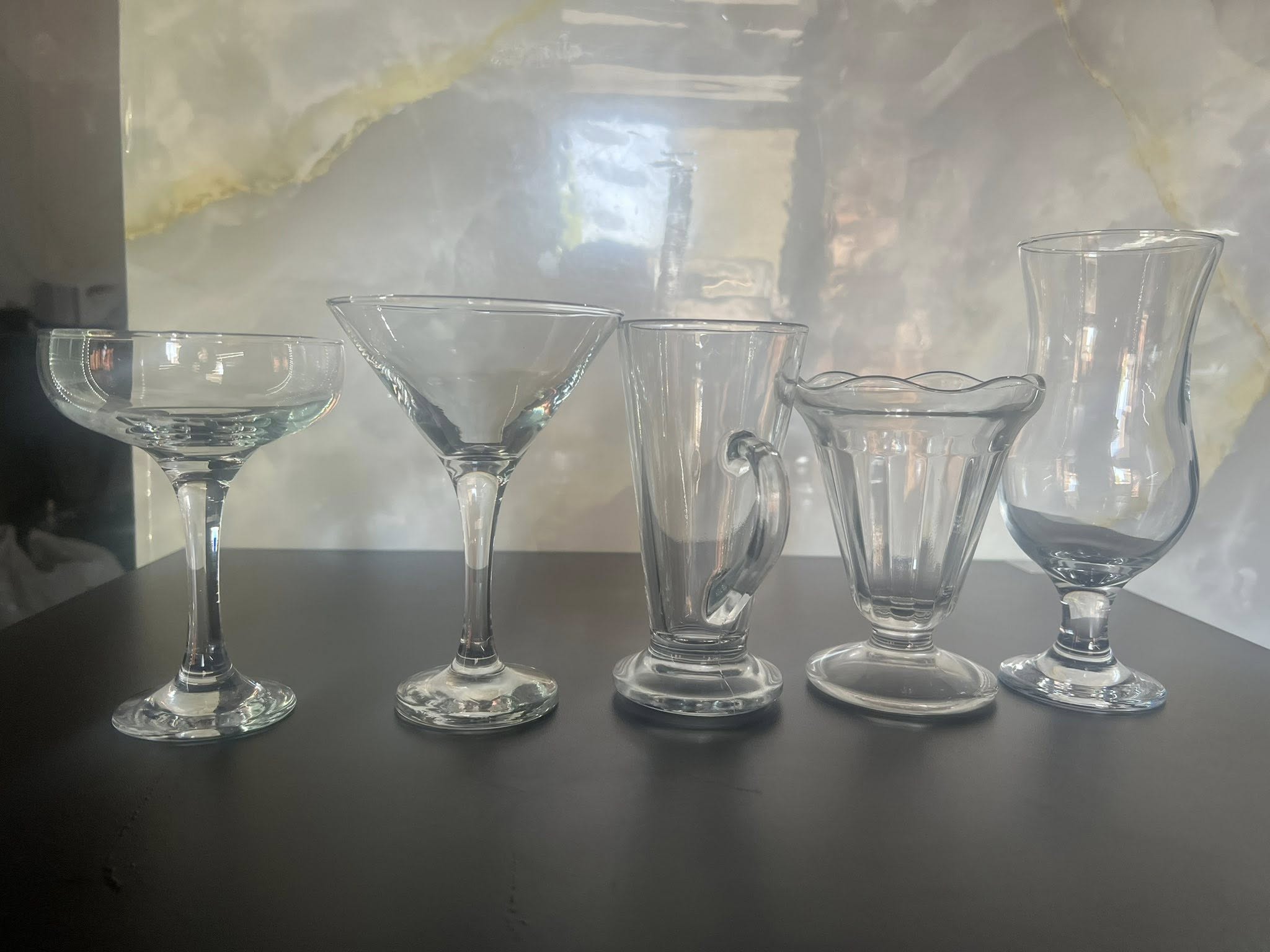 Set pahare profesionale cocktail, latte si desert – ideale pentru restaurant, cafenea si lounge bar