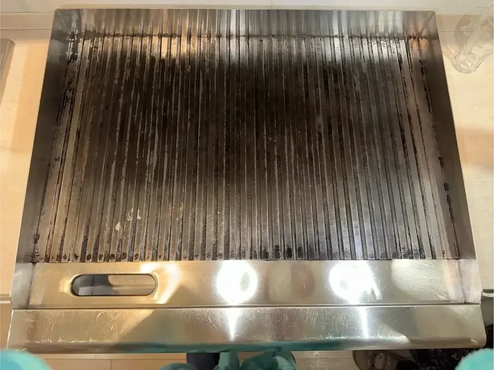 Gratar profesional electric MAXIMA Fry-Top striat – inox, putere mare pentru HoReCa - Imagine 2