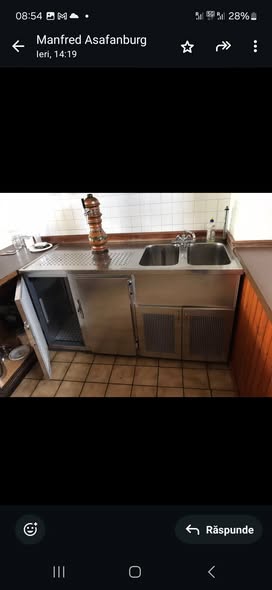 Bar profesional inox cu frigider 2 usi, chiuveta dubla si racitor instant bere – complet echipat pentru pub sau restaurant - Imagine 2