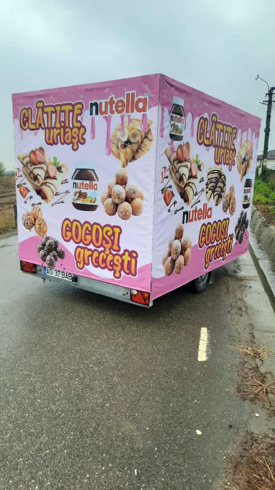 Rulota street food profesionala – clatite uriase si gogosi grecesti, complet echipata - Imagine 3